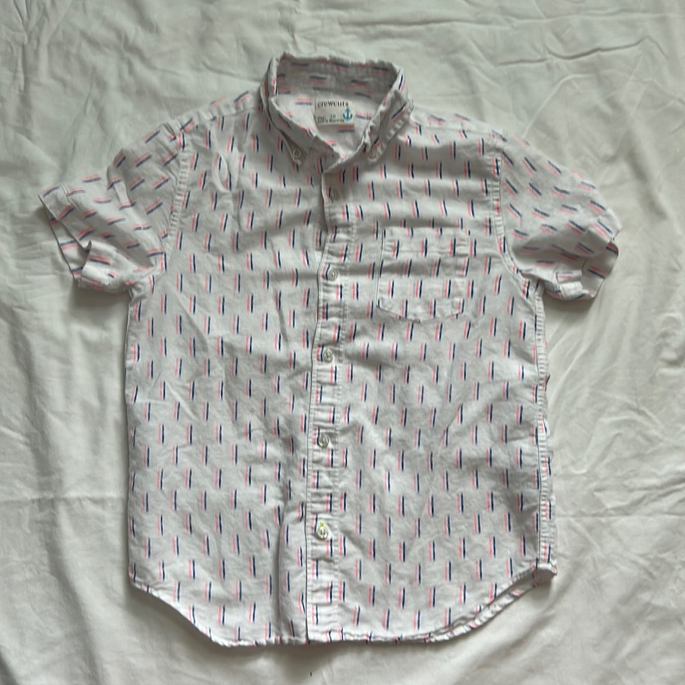 Crewcuts cotton short sleeve button up